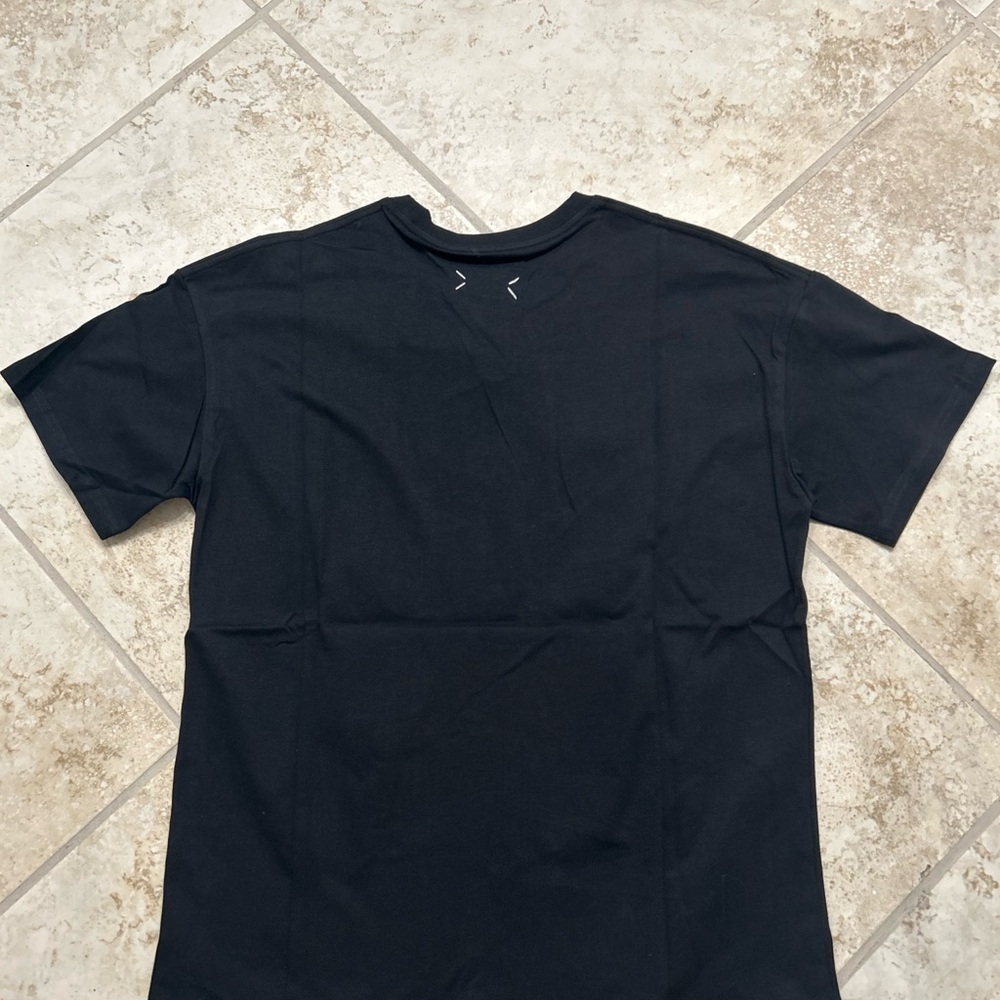 Maison Margiela Paris Caution Tape Black T-Shirt Size Large - Picture 2 of 3